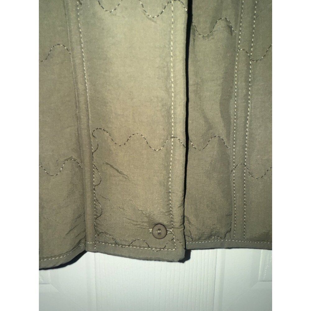Things Between Parker Parchwork‎ Quilted Jacket Dark Olive Size Small - Picture 13 of 16